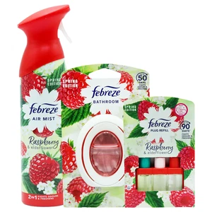 Febreze Raspberry & Elderflower 3pc Bundle Set- Complete Long Lasting Aroma Pack - Picture 1 of 6