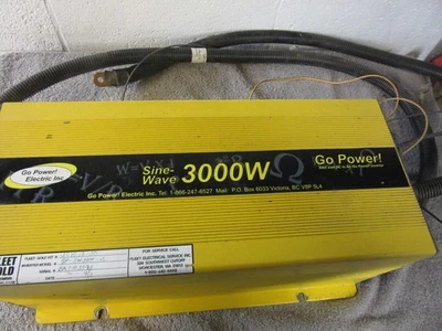 GO POWER GP SW 3000-12 PURE SINE WAVE DC TO AC INVERTER 6000W PEAK WITH MANUAL - Image 1 of 4