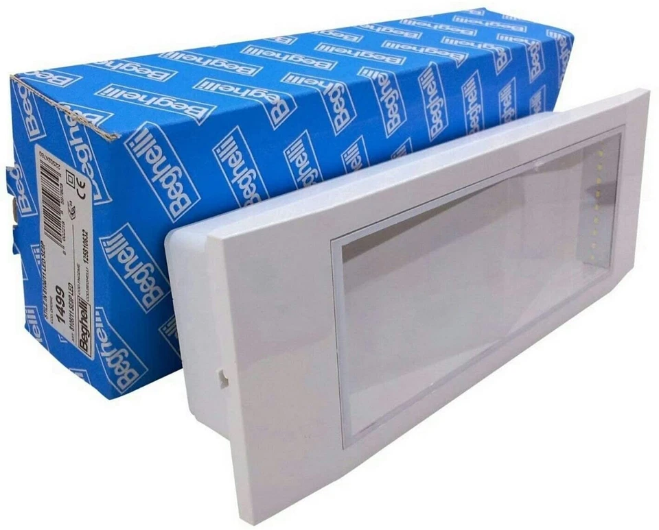 Plafoniera Emergenza LED 11W Beghelli BEG1499 Batteria IP40 Bianco A - Immagine 1 di 2