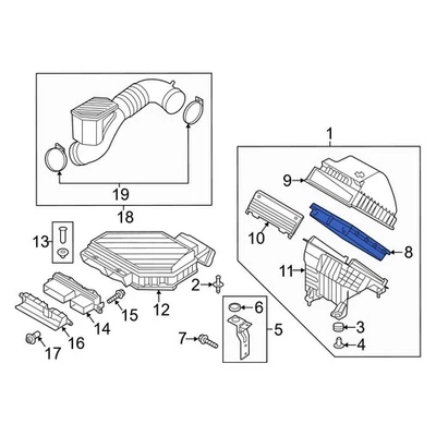 For Hyundai Tucson 2016-2021 Hyundai 28113D3300 Engine Air Filter - Изображение 1 из 3