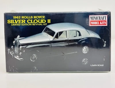 Minicraft 1962 Rolls Royce Silver Cloud II 1:24 Plastic Model Kit 11209 Sealed - Image 1 of 4