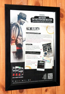 The Bureau XCOM Declassified PS3 Xbox 360 Promo Werbeblatt Poster Ad Page Framed - Bild 1 von 4