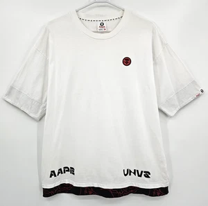 A Bathing Ape BAPE AAPE UNVS Universe Logo weiß T-Shirt Herren Gr. XL - Bild 1 von 13