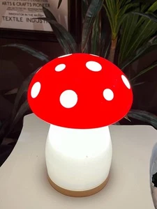 Mushroom Lamp Night Light Glass Lamps for Bedrooms Vintage Retro Funky Cool S... - Picture 1 of 6