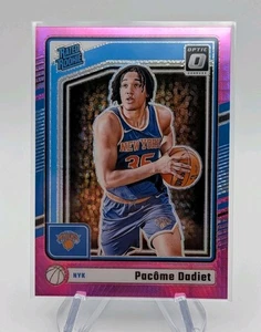 Pacome Dadiet 2024-25 Panini Donruss Optic Basketball Pink Hyper Prizm RC #264 - Picture 1 of 2