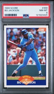 1989 PUNTEGGIO #330 BO JACKSON PSA 8 NM-MT ROYALS - Foto 1 di 1