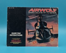 Airwolf [NES-AF-USA] (Nintendo Entertainment System) solo manuale