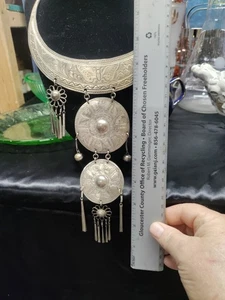 Vintage Hmong Miao Silber Zeremonien Halskette Xauv - Bild 1 von 10