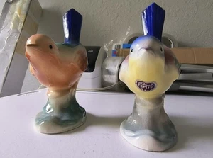 Vintage Royal Copley Birds Multicolored Figurines ~6" Height w/ Original Sticker - Picture 1 of 24