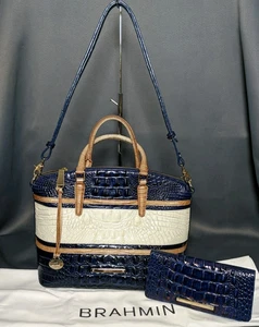 HERMOSO BOLSO BANDOLERA BRAHMIN ASHER MEDIANO A JUEGO CARTERA MELBOURNE ADY - Imagen 1 de 24