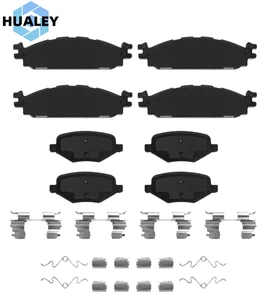 Front Rear Ceramic Brake Pads Kit Fit Ford Explorer Taurus Flex Lincoln MKS MKT - Bild 1 von 6