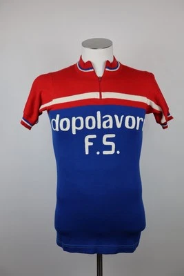 Dopolavoro FS Maillot Cyclisme Homme Taille 3 Homme Haut Sport Vintage Meriam - Photo 1/4