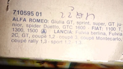 NOS contatti Marelli 710595 ALFA ROMEO GIULIA FIAT 1100 1500 2300 LANCIA FULVIA - Imagem 1 de 2