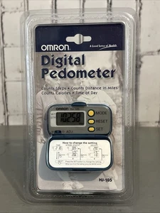 Omron Pedometro Digitale HJ-105 Conta Passi Calorie Grassi Bruciati Fitness NUOVO - Foto 1 di 2