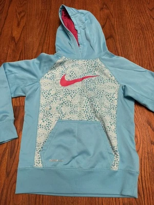 Nike Sudadera con Capucha Niñas Jóvenes Mediana Med M Sudadera Azul y Rosa  Foto 1 de 4