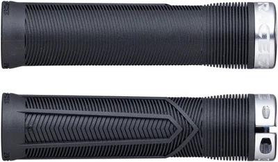 RaceFace Chester Grips - Lock-On, Black/Silver, 31mm - Image 1 of 2