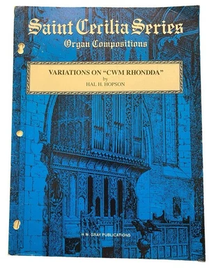 Variations on "CWM RHONDDA" Organ Sheet Music~Hal Hopson~Guide Me, O Thou Great - Image 1 of 2