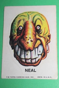 1973 1974 TOPPS UGLY STICKERS NEAL RARO RETRO ABBRONZATO - Foto 1 di 6