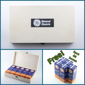 GE Storage Wooden Box for Vacuum Tube free tube boxes for 2A3 245 280 5U4G 6L6G - Picture 1 of 12