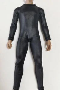 Waage schwarz Overall schmale Stretchkleidung Requisiten passt 12"" PH Muskel 1/6 Körper Spielzeug - Bild 1 von 3