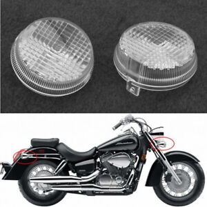 Clear Turn Signal Light Lens Cover For Honda Shadow VT1300 VT750 Kawasaki VN1600