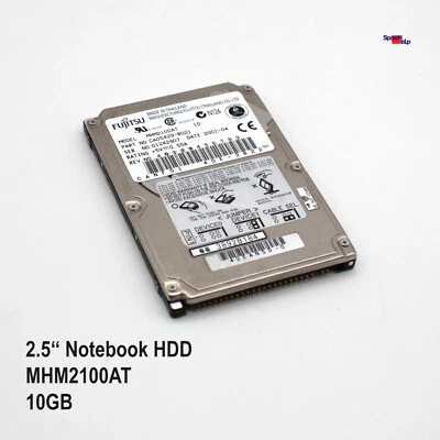 Vintage Rare IDE HDD Hard Drive Fujitsu MHM2100AT CA05429-B021 10GB 44 Pin M643 - Image 1 of 2
