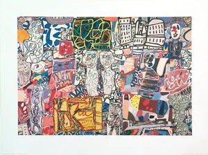 JEAN DUBUFFET Mele Moments, 1976 23.5" x 31.5" Poster 2001 Outsider Art - Picture 1 of 1
