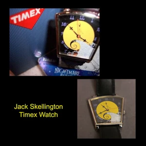 1993 NIGHTMARE BEFORE CHRISTMAS JACK TIMEX WATCH Leather Spiral Hill Dial Rare - Picture 1 of 1