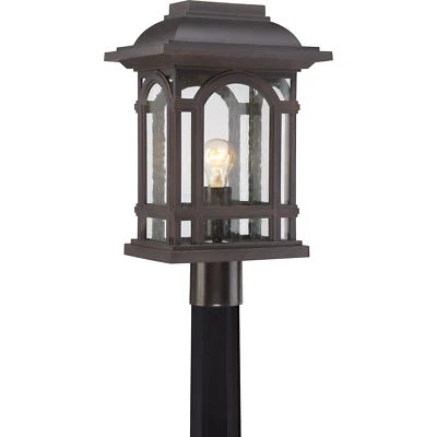 Linterna de poste grande exterior catedral de Quoizel 18,75" paladio bronce CAT9011PN Foto 1 de 4