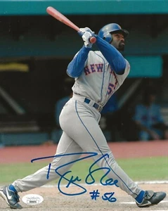 Brian McRae signed New York Mets 8x10 photo autographed 2 JSA - Picture 1 of 2