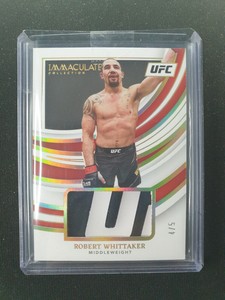 🇦🇺2022 Panini Immaculate Collection UFC Robert 'The Ripper' Whittaker 4/5 UFC