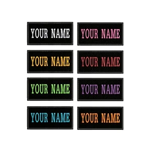 **LOME OR ES GRATIS** ETIQUETA DE NOMBRE PERSONALIZADA bordada "PLANCHA", ENVÍO GRATUITO--- - Imagen 1 de 14