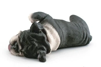 Black French Bulldog Dog Animal Toy PVC Action Figure Kids Toys Party Gifts Foto 1 de 2