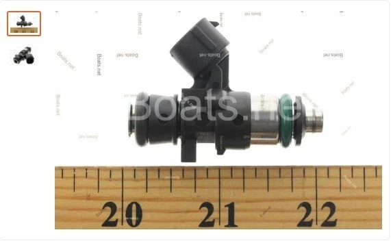 Черные топливные форсунки 6x6AW-13761-00-00 для подвесных моторов Yamaha 200, 225, 250 и 300 л.с. - Изображение 1 из 1