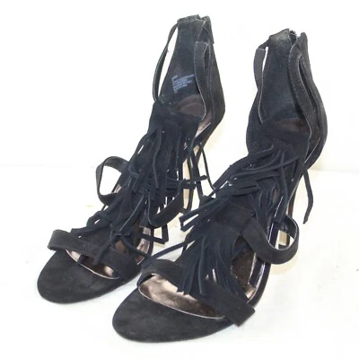 MADDEN GIRL women's ultra high stiletto heel black leather dress shoes size 10 M - Image 1 of 4