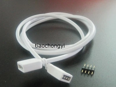 Extension Cable Connect 4pins Plug for 5050 3528 SMD RGB LED Strip lights   - Image 1 of 3