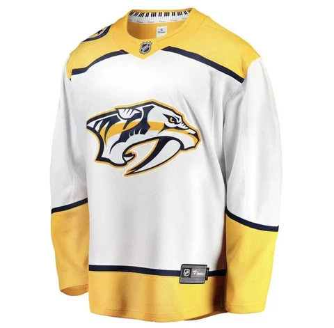 Nashville Predators Youth Kids Fanatics White Replica Jersey NWT L/XL Cover
