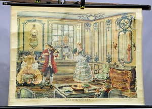 Rollbild Wandkarte Poster Hausmusik Fran Rokokotiden Olle Hagdahl Schweden - Bild 1 von 1