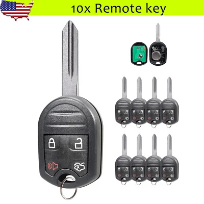 10 Llavero remoto 4D63 para Ford Expedition Explorer Mustang Taurus Flex Fusion Foto 1 de 4
