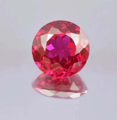 Natural Flawless Mozambique Pegion Red Ruby Loose Round Gemstone Cut 10x10 MM - Image 1 of 4