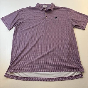 Peter Millar Perennial Performance Mesh Golf Polo RARE Geometric AOP Men’s XL - Picture 1 of 9