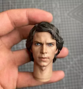 Hot Toys HT TMS019 1/6 Anakin Skywalker Head Sculpt Figure The Clone Wars Used - Picture 1 of 4