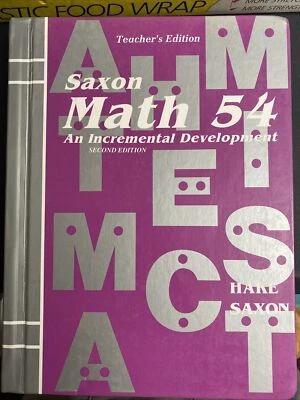Saxon 54 Math (2nd Edition) 5/4 TEACHERS Edition - Image 1 of 2