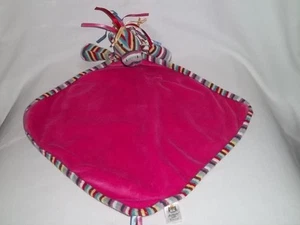 JELLYCAT First Steps Plush ZEBRA BLANKET Baby Pink Ribbons Stuffed Animal Horse - Picture 1 of 3