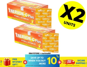 ENERVON-C Vit C 500mg + Vit B-Complex Increase Energy Immunity (100's) X 2 - Picture 1 of 6
