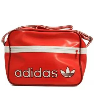 Adidas Originals Unisex Messenger Bag Red Trefoil Logo Airliner Shoulder Retro - Picture 1 of 11