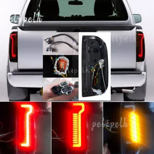 For Nissan Frontier 2005-2021 Smoke LED Rear Brake Tail Lights Lamps Pair L+R - Picture 1 of 12