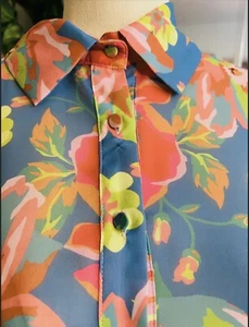 Vintage Y2K Floral Blouse - Picture 1 of 5