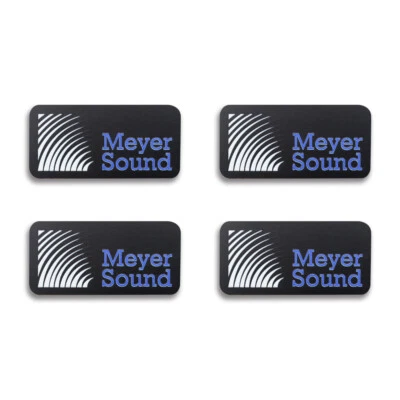 Meyer Sound Lautsprecher Grill Logo Emblem Sonderanfertigung 70 mm (2,75") x 34 mm (1,33") - Bild 1 von 4