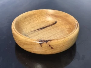 Handmade African Black Limba Wood Bowl 7x2” Beautiful Fruit Bowl Look! - Picture 1 of 6